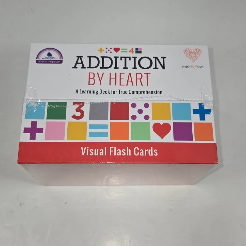 Math for Love Addition By Heart Visual Flash Cards Learning Deck‎ New Sealed